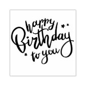Happy Birthday Rubber Stamp Rubberstempel (Afrduk)