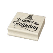 Happy Birthday Rubber Stamp Rubberstempel (Stempel)