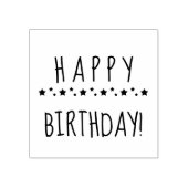 HAPPY BIRTHDAY RUBBER STAMP RUBBERSTEMPEL (Afrduk)