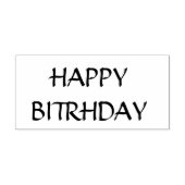 Happy Birthday Rubber stempel (Afrduk)