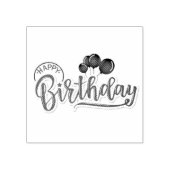 Happy Birthday Rubberstempel (Afrduk)