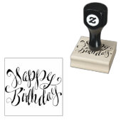 Happy Birthday Rubberstempel (Gestempeld)