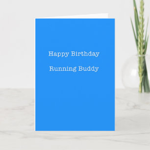 Happy Birthday Running Buddy Card Kaart