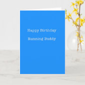 Happy Birthday Running Buddy Kaart (Gele Bloem)
