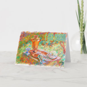 Happy Birthday Russische kaart met Samovar