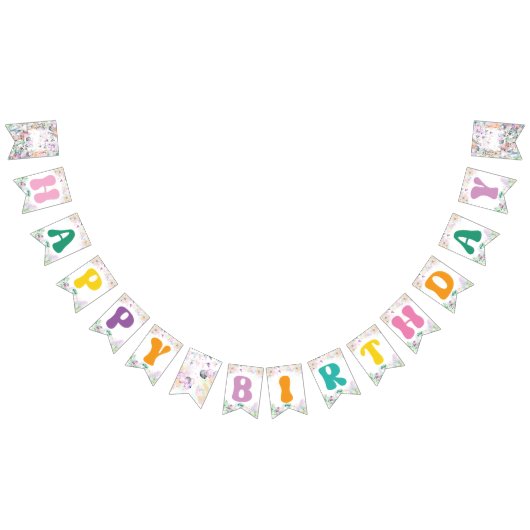 Happy Birthday Safari Party Dieren Wild One Vlaggetjes (Alle)