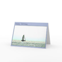 Happy Birthday Sailing Ocean Yacht