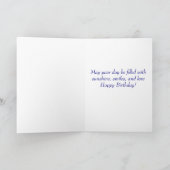 Happy Birthday Saint Bernard Puppy Dog Card Kaart (Binnen)