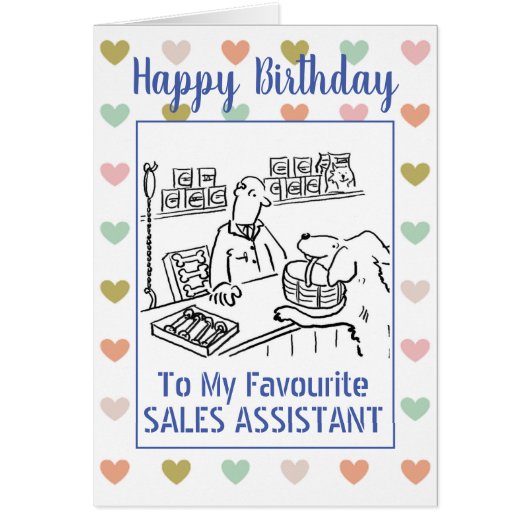 Happy Birthday Sales Assistant (Voorkant)