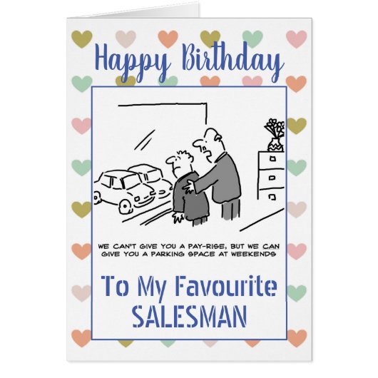 Happy Birthday Salesman (Voorkant)