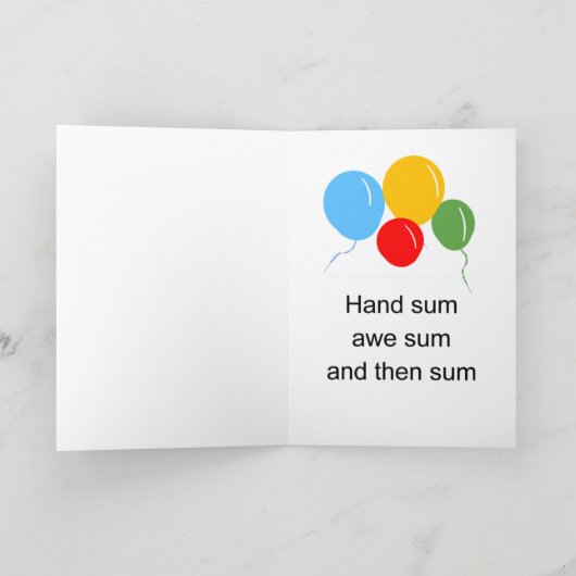 Happy Birthday samenvatting Kaart (Binnen)