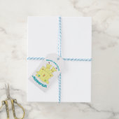 Happy Birthday Sandcastle Sand Castle Beach Party Cadeaulabel (Met Touw)