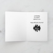 Happy Birthday Sasquatch Big Foot Funny voor ieder Kaart (Binnen)