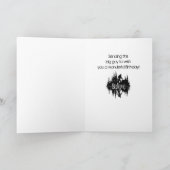 Happy Birthday Sasquatch, Big Foot Lake Reflection Kaart (Binnen)