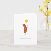 Happy Birthday Sause-kaart Kaart (Gele Bloem)