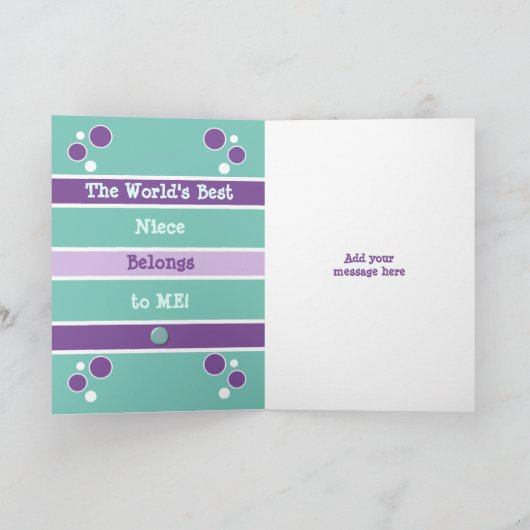 Happy Birthday schattig Nichtje elke leeftijd paar Kaart (Binnen)