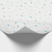 HAPPY BIRTHDAY schattige baby bord blue boy sprink Cadeaupapier (Hoek)