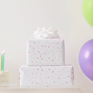 HAPPY BIRTHDAY schattige baby lichtroze sproinkles Cadeaupapier