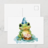 Happy Birthday Schattige frog Briefkaart (Voorkant / Achterkant)