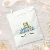 Happy Birthday Schattige Groene kikker met ingepak Bedankzakje (Geknipt)