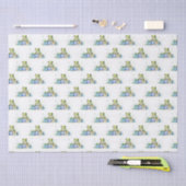 Happy Birthday Schattige Groene kikker met ingepak Tissuepapier (Craft)