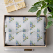 Happy Birthday Schattige Groene kikker met ingepak Tissuepapier (Geschenk)