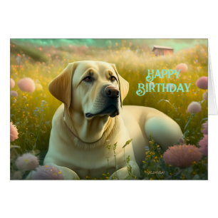 Happy Birthday Schattige Pet Labrador Dog Country