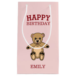 Happy Birthday Schattige Teddy Bear Klein Cadeauzakje
