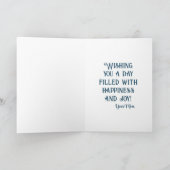 Happy Birthday Schattigee Beren Dieren Personalise Kaart (Binnen)