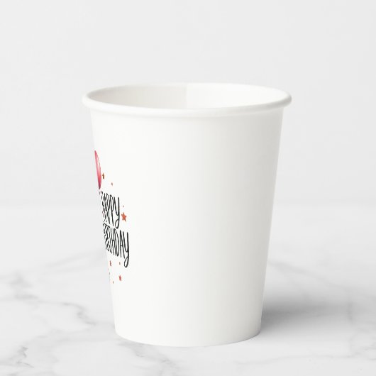 Happy Birthday - Schattigee Fox Paper Cups Papieren Bekers (Links)