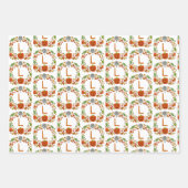 Happy Birthday Schattigee geesten Inpakpapier Vel (Voorkant 3)