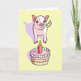 Happy Birthday Schattigee Knorretje Tekening Kaart