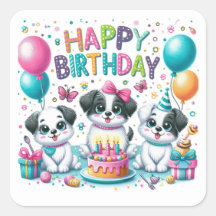 Happy Birthday Schattigee Puppies Vieren