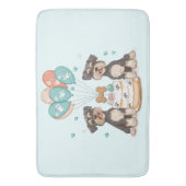 Happy Birthday Schnauzer Dogs Badmat (Voorkant Verticaal)