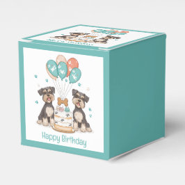 Happy Birthday Schnauzer Dogs Bedankdoosjes