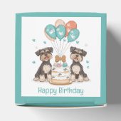 Happy Birthday Schnauzer Dogs Bedankdoosjes (Bovenkant)