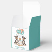 Happy Birthday Schnauzer Dogs Bedankdoosjes (Geopend)