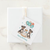 Happy Birthday Schnauzer Dogs Bedankjes Labels (In situ)