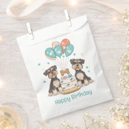 Happy Birthday Schnauzer Dogs Bedankzakje