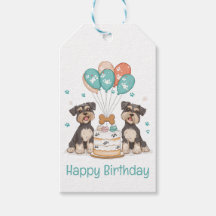 Happy Birthday Schnauzer Dogs