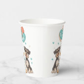 Happy Birthday Schnauzer Dogs Papieren Bekers (Rechts)