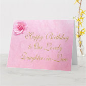  Happy Birthday schoondochter Kaarten (Gele Bloem)