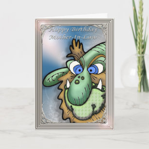 Happy Birthday schoonmoeder-in-law humoristisch Kaart