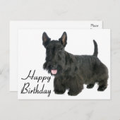 Happy Birthday Schotse Terriër Puppy Briefkaart (Voorkant / Achterkant)