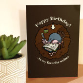 Happy Birthday Schrijver Schattige Mole Schrijfboe