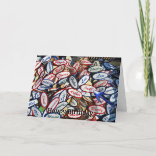 Happy Birthday SCOTT  UNIFORM NAAM TAG Kaart