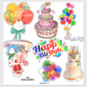 Happy Birthday Scrapbooking Stickers (Vel)