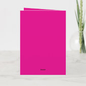 Happy Birthday Script Name Pink Black Gold Kaart (Achterkant)