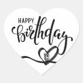 Happy Birthday Script Sticker (Voorkant)