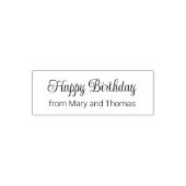 Happy Birthday Script van de Namen Zelfinktende Stempel (Design)